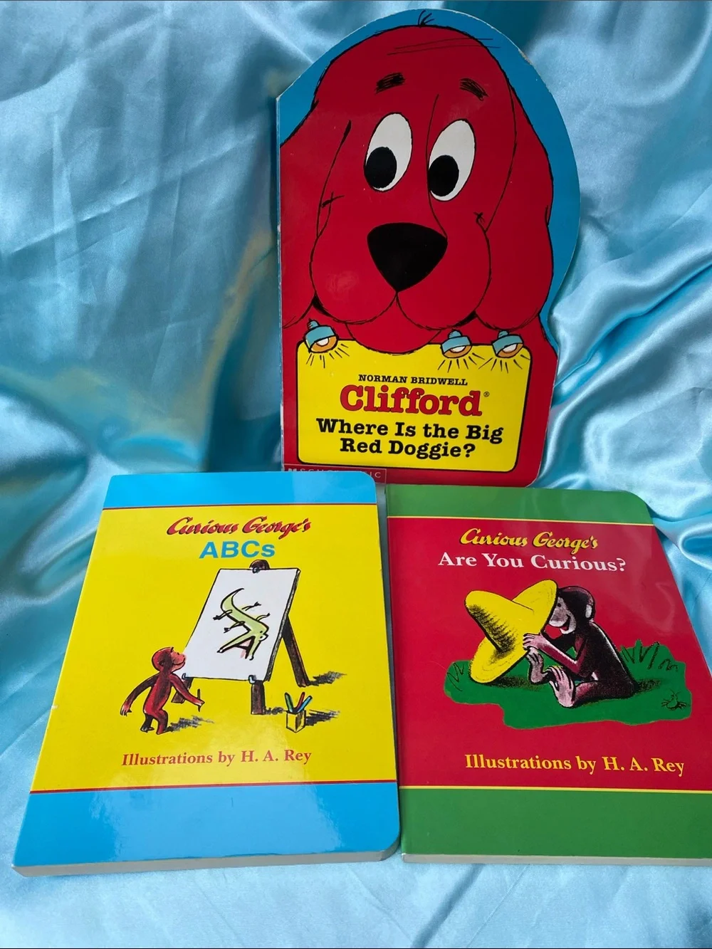 Clifford and Curious George Board Books Bundle